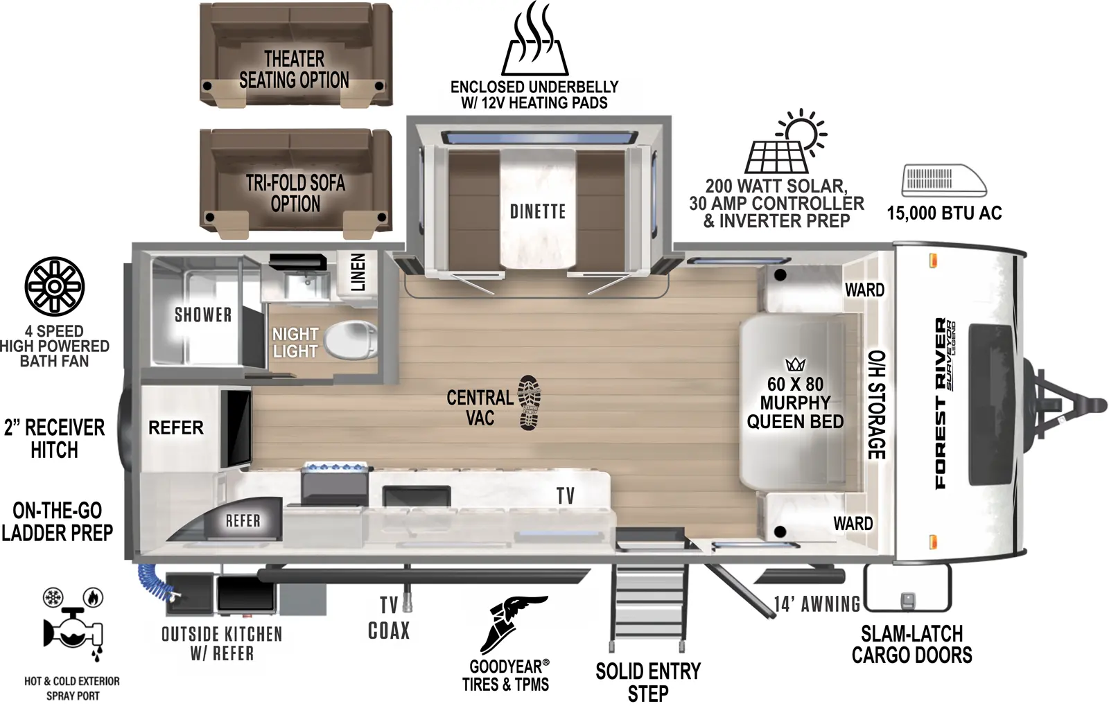 Surveyor Legend 203RKLE Floorplan